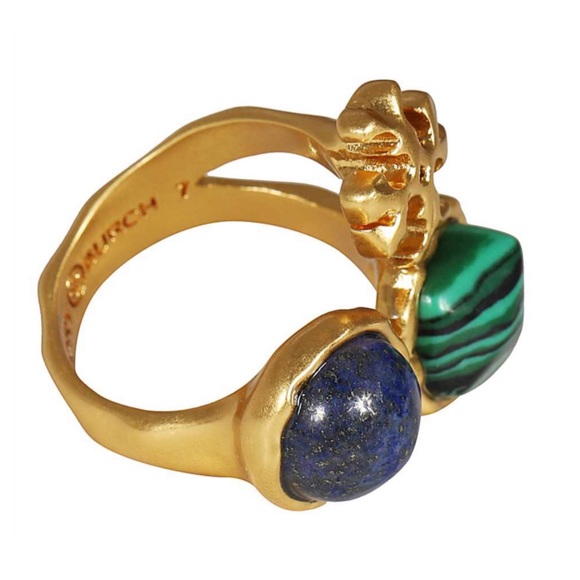 TORY BURCH • Semiprecious Stone Roxanne Ring - Picture 5 of 6